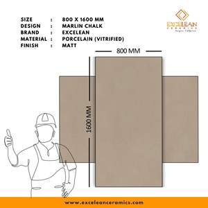 มาร์ลินชอล์ก-สินค้าขายดีในยุโรปสเปนกระเบื้องพอร์ซเลน800*1600มม80*160 carreaux กระเบื้องซีเมนต์ปูพื้นได้รับการรับรอง CE - Product Image 2