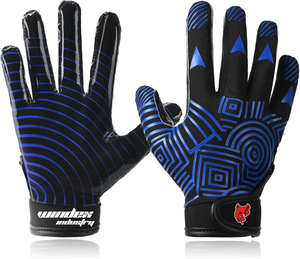 Guantes de fútbol americano de alta calidad Guantes de fútbol totalmente personalizados de moda Receptor para jóvenes adultos - Product Image 1