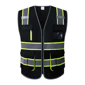 Gilet de sécurité avec poches, couleur personnalisée et logo personnalisé, vêtements de sécurité imperméables de classe 2 ANSI, vêtements de travail pour la route - Product Image 5