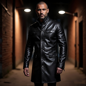 Chaquetas de cuero genuino con letras de piel para hombre, ropa de abrigo para motocicleta, chaquetas con letras de cuero de oveja, logotipo personalizado para hombre - Product Image 3