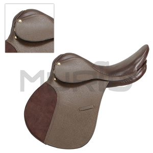 Nouvelle selle de dressage de saut à tout usage en cuir anglais Toutes les tailles disponibles Arbre en bois Produits de course de chevaux anglais d'Inde - Product Image 5