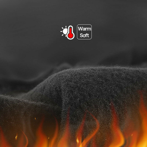 Gants de course d'hiver avec logo personnalisé paume en gel de silicone doublure polaire chaude en polyester résistant à l'eau pour les sports de cyclisme en plein air - Product Image 6