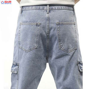 Pantalones vaqueros de moda para hombre de diseño personalizado 2025, Pantalones vaqueros de cintura alta, nuevo estilo, pantalones vaqueros de talla grande transpirables personalizados - Product Image 5