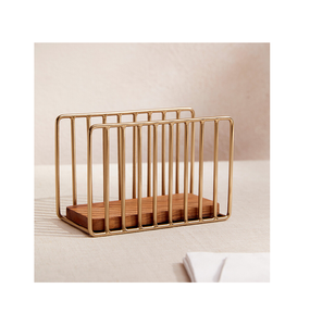Brass Tissue Holder Stand Customized Logo Simple High Quality Brass Napkin Holder At Best price - Product Image 3