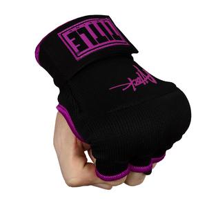 Guantes de boxeo para adultos Damas Hombres 8oz Guantes interiores elásticos acolchados Cuero impreso Material de silicona Uso de entrenamiento - Product Image 5