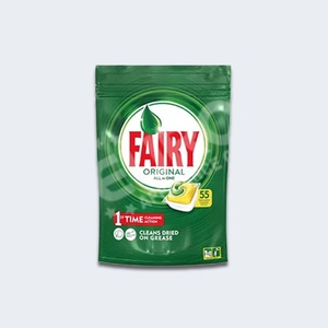 Fairy Original Tout-en-un - 55 Lavages - Nettoyage Classique et Fraîcheur pour Vos Vaisselle - Product Image 5