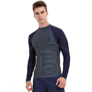 Venta caliente Rush Guard Hombres Tamaño personalizado Compresión cómoda Fitness Rash Guard Manga larga Hombres BJJ MMA Compresión Rash Guard - Product Image 6