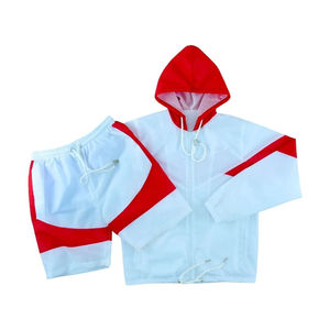 Ensemble short unisexe en polyester/nylon coupe-vent léger et respirant en nylon, jogging décontracté, jogging, survêtement d'été à motif solide - Product Image 6