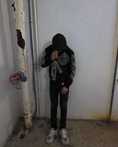 ชุดวอร์มผ้าหนาพิมพ์ลายสกรีนโลโก้แบบวินเทจผ้าซักกรดสำหรับผู้ชายชุดวอร์มโอเวอร์ไซส์สำหรับผู้ชาย - Product Image 1