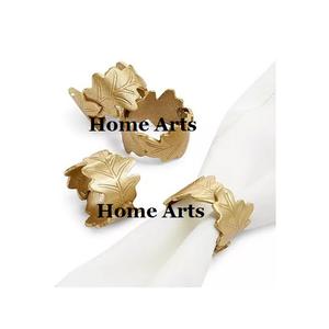 Ensemble de 4 anneaux en métal pour papier de soie, design attrayant, forme ronde, accessoires de table pour fête - Product Image 1