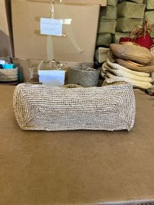 Ladies Trendy Crochet Raffia Handbag Madagascar geometric pattern <b>oversized</b> beach bag - Product Image 3