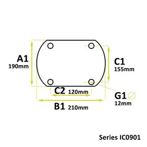 BUFFER cuadrado Nature Rubber IC0901 Procesamiento de corte personalizado - Product Image 2