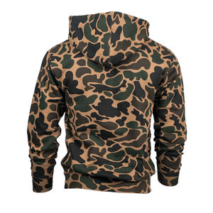 Sweat-shirt d'hiver en coton et polyester Camo Hoodies couleur unie Street Wear Pull-over à capuche élégant pour hommes pour garçons - Product Image 2
