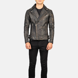 Chaquetas de Cuero de Diseño Personalizado en Piel de Oveja Genuina, Chaqueta Larga para Hombre de Alta Calidad, Transpirable y Cálida, Colores y Tallas Personalizadas - Product Image 3