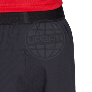 Pantalones cortos de gimnasio de calidad superior de Venta caliente Nuevo estilo deportivo con cierre de cintura elástica Tela de lona de color sólido - Product Image 3