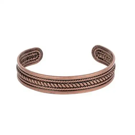 Copper Bracelets for Arthritis - Therapy Magnetic Bracelets for Men and  Women with 6 Powerful Magnets - Effective and Natural Relief for Joint Pain  and Arthritis (Set of 2 Plain with Braided