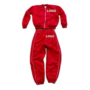 Ensemble coupe-vent léger en satin pour homme : veste, short et pantalon, avec logo personnalisé brodé, coupe-vent, streetwear, survêtement - Product Image 1