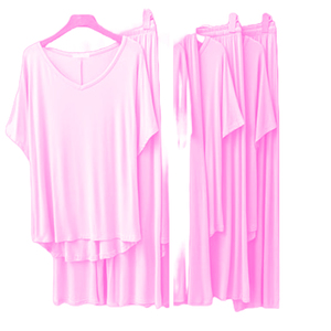 Robe de nuit pour femmes en coton taille libre coupe ample col large vêtements de nuit-modèle solide été vente en gros fabricant du Bangladesh, - Product Image 4