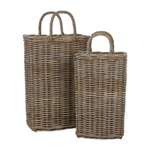 Juego de 2 Cestas Rectangulares Largas de Ratán, Hechas a Mano, Cestas de Almacenamiento, Venta al por Mayor, Ecológicas, Hechas en Vietnam - Product Image 1