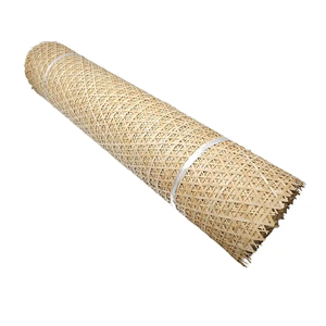 Rouleau de sangle en bambou fait main tissé rotin canne maille rustique Eco matériel pour meuble armoire et mur Design - Product Image 2