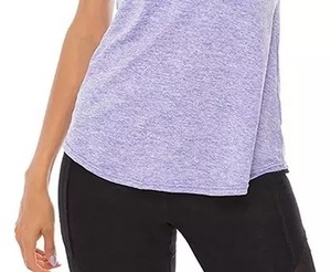 Camiseta sin mangas deportiva de verano personalizada OEM para mujer, bonitas camisetas de entrenamiento de algodón para correr con decoración de plumas, ropa de moda para mujer - Product Image 6
