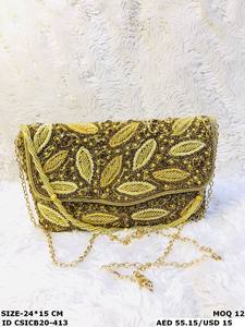 Designer handmade Handcrafted Designer <b>Evening</b> Clutch Stylish Wedding & Party <b>Bag</b> for Women - Product Image 2