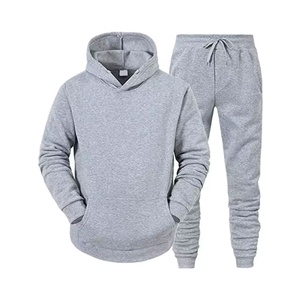 OEM Custom Men's Eco-Friendly Winter Tracksuit <b>Joggers</b> 2-Piece <b>Plus</b> <b>Size</b> 100% Cotton Sportswear <b>Set</b> - Product Image 1