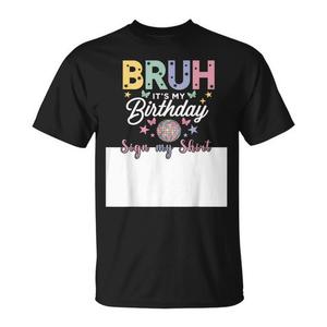 T-shirt a maniche corte per festeggiare il compleanno, t-shirt unisex per adulti, girocollo, con grafica festiva - Product Image 1