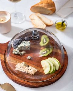 Plateau de service rond de pizza en bois classique pour le service de la nourriture, petit déjeuner, bar, cuisine à domicile, décor, cadeaux de mariage, restaurant - Product Image 4