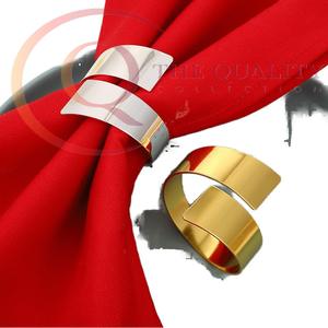 Anillos de Servilleta de Aluminio de Lujo para Mesa de Comedor, Vajilla Ecológica para Bodas y Restaurantes - Product Image 1