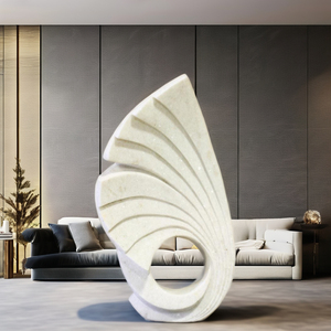 Sculpture en marbre naturel abstrait moderne Techniques d'artisanat Style tendance pour la décoration minimaliste du bureau à domicile Occasions de mariage - Product Image 5