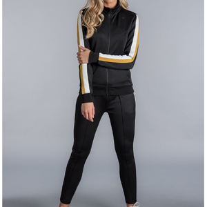 Custom Logo Tracksuits For <b>women</b> Sports Tracksuits Jogging Suit tracksuit polyester zip up <b>jackets</b> plain Hoodie Tracksuit - Product Image 1