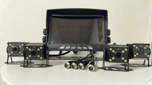 TV 7-inch tất cả-trong-một điện thoại di động <span class=keywords><strong>DVR</strong></span> Xe Màn hình 4CH AHD 960P video & Quad hiển thị - Product Image 3