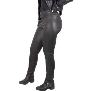 กางเกงหนังลำลองสตรีทแวร์เอวยางยืดระบายอากาศได้ดีสำหรับฤดูหนาว - Product Image 2