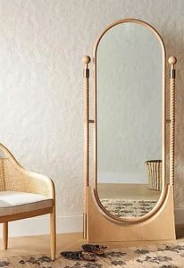 กระจกตั้งพื้นทำจากไม้ความยาวเต็มรูปแบบปรับมุมได้ดีไซน์ทันสมัยเป็นมิตรต่อสิ่งแวดล้อม - Product Image 6