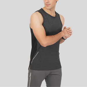 Venta al por mayor de encargo de alta calidad de la sublimación de culturismo músculo sin mangas correr gimnasio camisetas sin mangas transpirable OEM personalizado - Product Image 3