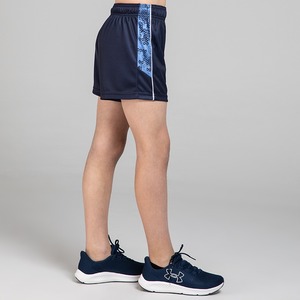 กางเกงขาสั้นผ้าโพลีเอสเตอร์สำหรับผู้ชายเอวกลางแบบถักผ้าใบพิมพ์ซับลิเมชันแบบปิดพิมพ์ลายมีเชือกผูก - Product Image 3