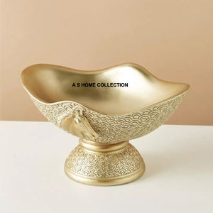 Bol de service de mariage conçu sur mesure superbe plat décoratif en laiton ustensiles de cuisine multifonctionnels bol à fruits utilisable - Product Image 6