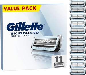 Gillette Skinguard-Cuchillas de repuesto sensibles para hombre, paquete con 11 cuchillas de repuesto, tira de Lubra mejorada, se adapta a asas de fusión - Product Image 4