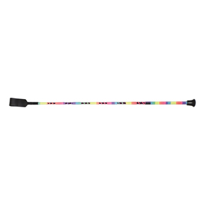 Fouet de cheval en cuir de qualité supérieure portable avec long rabat coloré 25 pouces prix de gros bas - Product Image 2