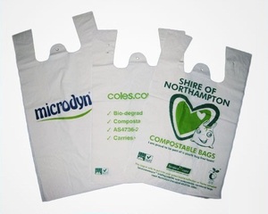 ถุงเสื้อยืด HDPE มีการพิมพ์ลายกราเวียร์สำหรับใช้ในซูเปอร์มาร์เก็ต - Product Image 6