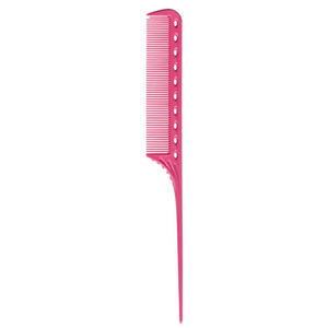 YS Custom Logo <b>Comb</b> 101 216mm Ring Pink Hair Styling <b>Comb</b> for Salon and Travel Lice <b>Comb</b> with Plastic Handle Rat Tail <b>Comb</b> - Product Image 1
