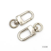 Fabricant de matériel pour porte-clés : Mousqueton rond en métal avec anneau pivotant de 8 mm pour breloques et porte-clés