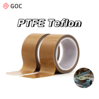 Ruban en fibre de verre PTFE de 0,18 mm avec adhésif silicone, résistant aux hautes températures, pour machine de scellage de sacs en plastique