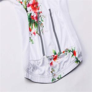 Manches longues femmes cyclisme maillot thermique polaire temps froid vélo de route chemise avec panneaux coupe-vent col haut et réfléchissant - Product Image 6