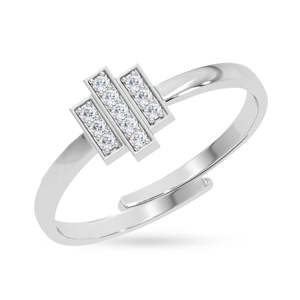 Anillos de Plata de Ley 925 de Primera Calidad para Mujer, Chapados en Rodio con Piedra Natural de Diamante, Joyería Fina, Tipo Anillo para Hombre - Product Image 1