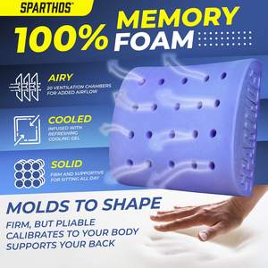 L'oreiller de soutien lombaire est utilisé pour les chaises de bureau, les sièges de voiture, le confort de conduite, les chaises longues, les canapés pour soulager les douleurs lombaires - Product Image 2