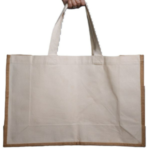 Bolsa extragrande de lona de algodón 100%, respetuosa con el medio ambiente, resistente, fácil de manejar para supermercado, supermercado, playa, logotipo personalizado reciclado - Product Image 6