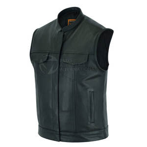 Producto portátil Chaleco de cuero Hombres Cuero grueso Cómodo Chaleco de cuero profesional - Product Image 6