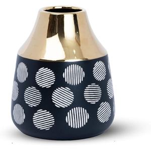 Vase à fleurs en métal plaqué or au design moderne support poli miroir luxueux décor à la maison superbe fleur enduit de poudre - Product Image 2